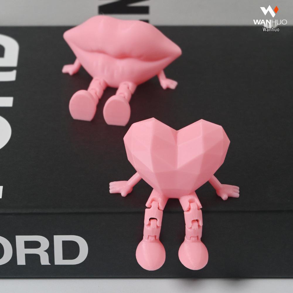 Valentine's Day 3D Printed Mini Lip Doll Ornament Gift