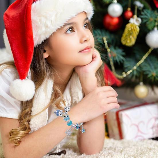 Bracelet DIY Advent Calendar 2025 Bracelet Making Kit Christmas Charm Beads Countdown Calendar Jewelry Making Kit for Adults Teens Girls Xmas Gifts