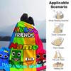 Customiz Name Personality Rainbow Friends Blanket Soft &Warm Sofa Office Bed Travel Lunch Break Blanket, Gift Suitable All Seasons