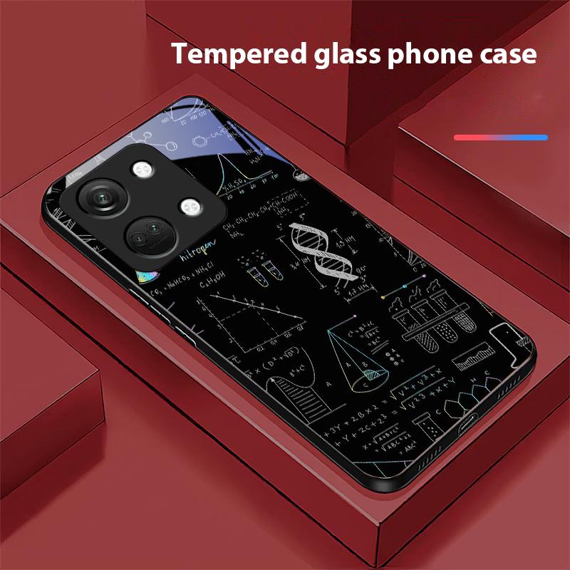 Lehrelemente Für OnePlus Nord 3 5 6T 7 Pro 8 12 10T Reno8 Lite 5G 10R Nord N30 Hartschale Gehärtetes Glas Handyhülle Schwarz