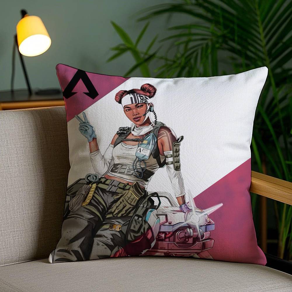 Apex Legends L-Lifeline Pillow Case Plush Fabric Soft Double Sided Print Sofa Cushion Cover Throw Pillow Covers