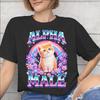 Unisexe Unisexe Mâle Alpha Chat Chaton Chemise Drôle Coton Pur Nouvelle Arrivée T-shirts Haut Vêtements