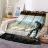 Personalisierbare 3D-gedruckte Yellowstone-Thermodecke, Geeignet für Wohnzimmer, Schlafzimmer, Bett, Sofa, Bürogeschenk, Flanelldecke