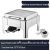 Stainless Steel Electric Buffet Warmer with Visible Hydraulic Heating for Hotel Restaurants