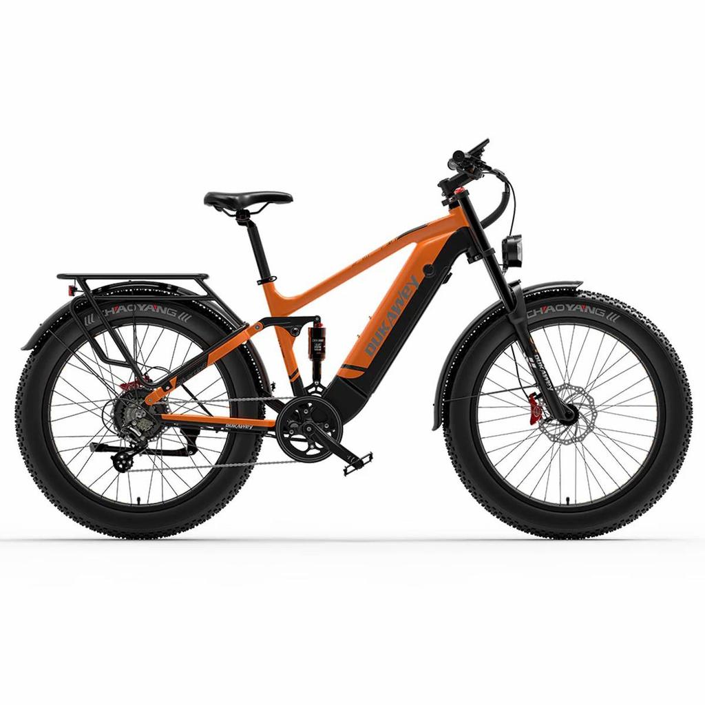 Electric Bicycle Dukawey Silvertip8 1000W Motor All Terrain Electric Bike 52V 20AH Fully Suspended Adult E-Bike Dual Hydraulic Brakes