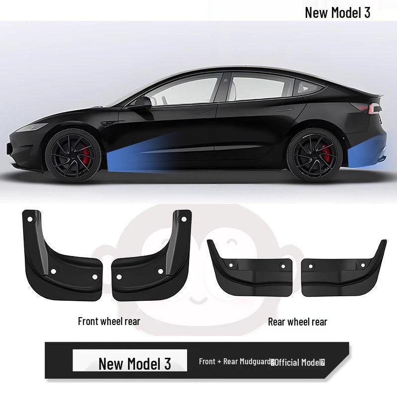 Unsichtbarer Kotflügel für Tesla Model Y/3 Facelift - Verstecktes Auto-Dekorationszubehör