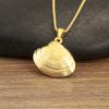 Nidin Classic New Design Starfish/Shell Shape Copper Charm Pendant Necklace For Women Men Simple Style Clavicle Chain Jewelry