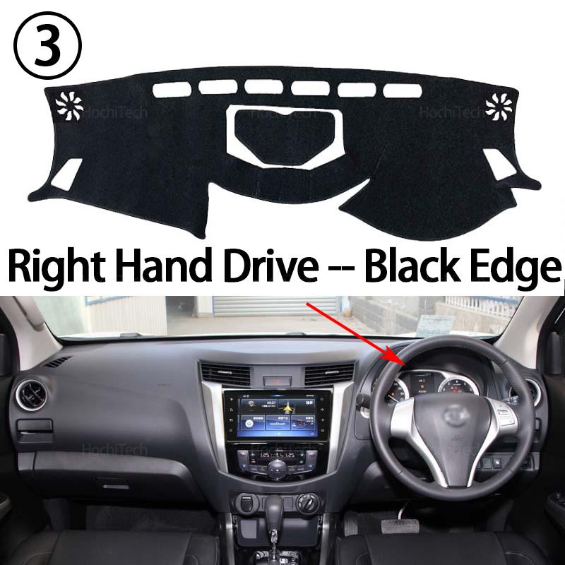 Dashboard Cover Protective Pad for Nissan Navara NP300 Frontier D23 2015- Car Accessorie Dash Board Sunshade Anto-UV Carpet