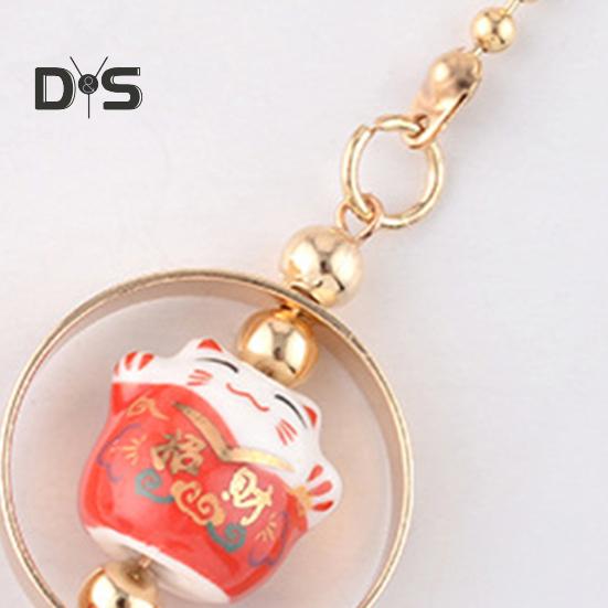 Rearview Mirror Pendant Car Interior Hanging Accessories Easy To Hang Adorable Appearance Lucky Cat Hanging Decoration