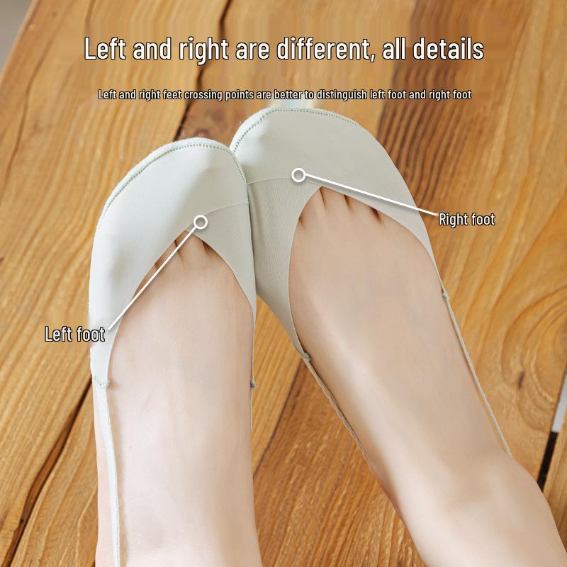 Invisible Non-slip Women's Ice Silk No-show Socks for High Heels
