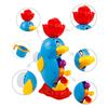 Bade-Angelset mit Schlaufenmund Dinosaurier, Wasserspritzender Dinosaurier Spielzeug und Gelbes Quietscheentchen Für Kleinkinder zur Fähigkeitsentwicklung und Unterhaltung