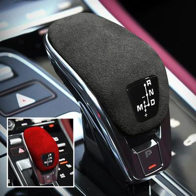 Wildleder Auto Kopf Gang Shift Panel Knopf Abdeckung Trim Rahmen Schutz Dekoration Aufkleber Für Cayenne Panamera 971 Innen Zubehör