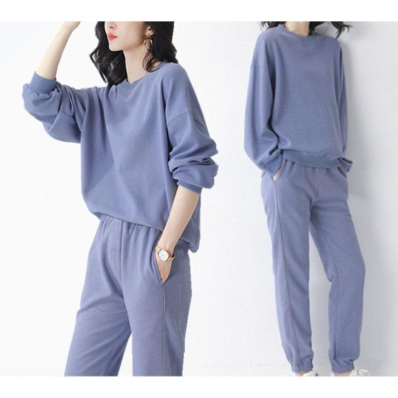 Sportswear Set for Women - Spring/Autumn Fashion Long-sleeved Casual Running Outfit Hoodie Two-piece Set