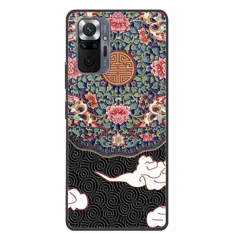 Phone Case for Redmi Note 10 Pro 3D Blossom Emboss Back Cover for Xiaomi Redmi Note 10S 10 4G 5G Silicone Soft Floral Capa Shell