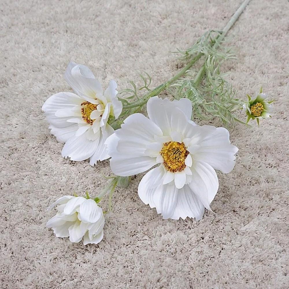 77CM Length Artificial Cosmos Flower Branch Elegant Design Fake Flowers  Photography Background