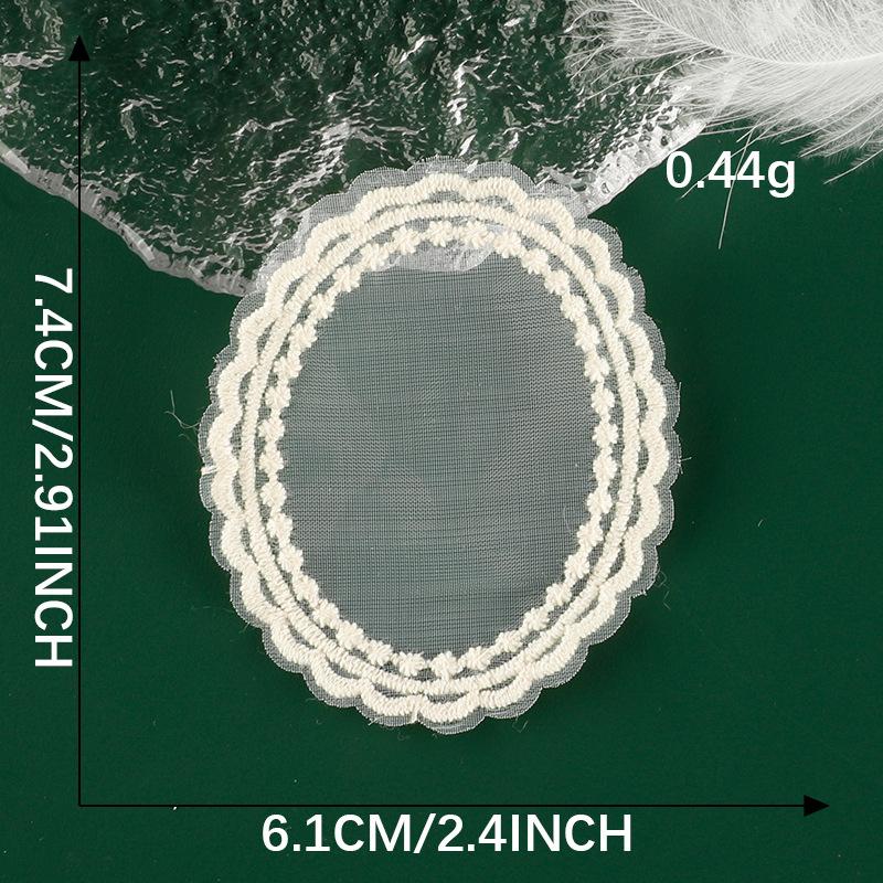 Cartoon Lace Bow Lace Embroidery Sticker Diy Hand Account Accessories Accessories Brooch Hairpin Hair Accessories Accessories Cloth Sticker
