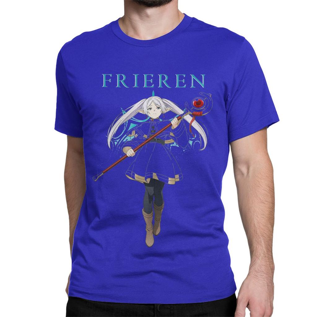 Men Women Anime Japanese Beyond Journeys End T Shirt Sousou No Frieren Pure Cotton Clothing  Short Sleeve Tee Shirt TShirt