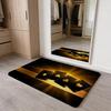 Fashion Spade Floor Mat Washable Absorbent Flannel Door Mat Non-Slip Indoor Floor Carpet