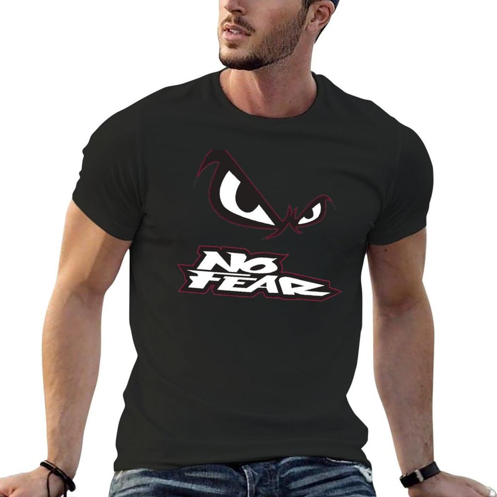 NO FEAR T-Shirt Cotton Graphic Tees Man T Shirt Anime Stuff Shirts Men Graphic