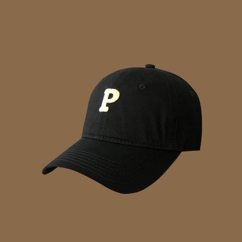 Korean Style Letter Baseball Cap Women Big Head Circumference Cap Simple Soft Top Sun Hat Men