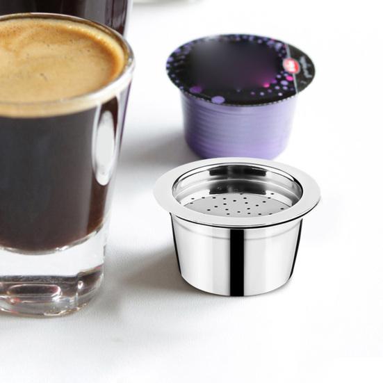 

Практичный фильтр для капсул из нержавеющей стали для кофе, безопасный многоразовый