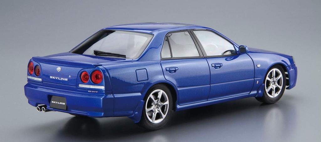 Aoshima Bunka Kyozai Scale Model Car Series 88 Nissan ER34 Skyline 25GT Turbo 2001 Plastic Model 1/24 No.