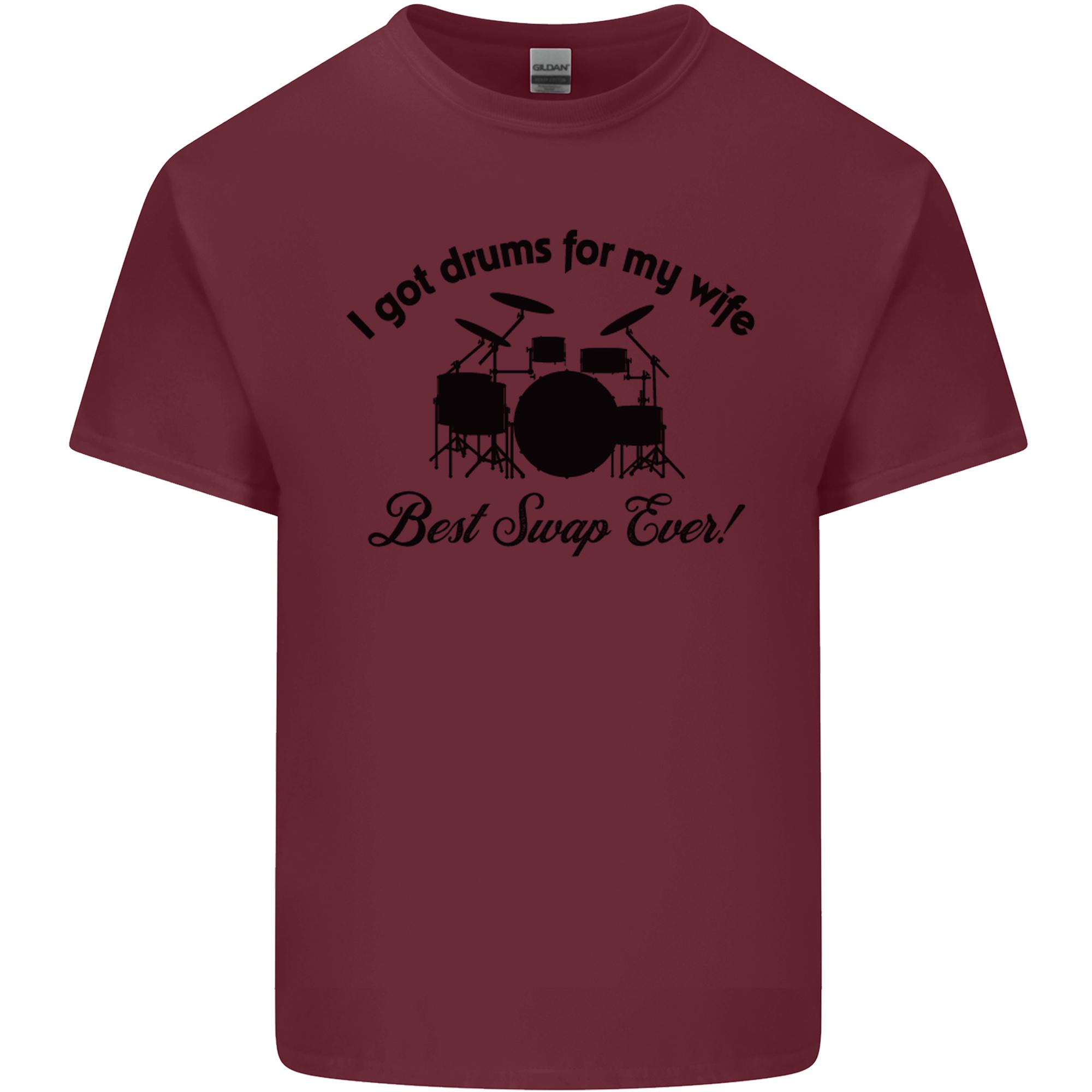 Drums for My Wife Drumming Drummer Unisexs Light Cotton TShirt S