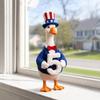 baizihuahu Decorative Ornament, USA 250th Patriotic Goose Centerpiece, Unique Appearance Figure for Household Use Home Decor