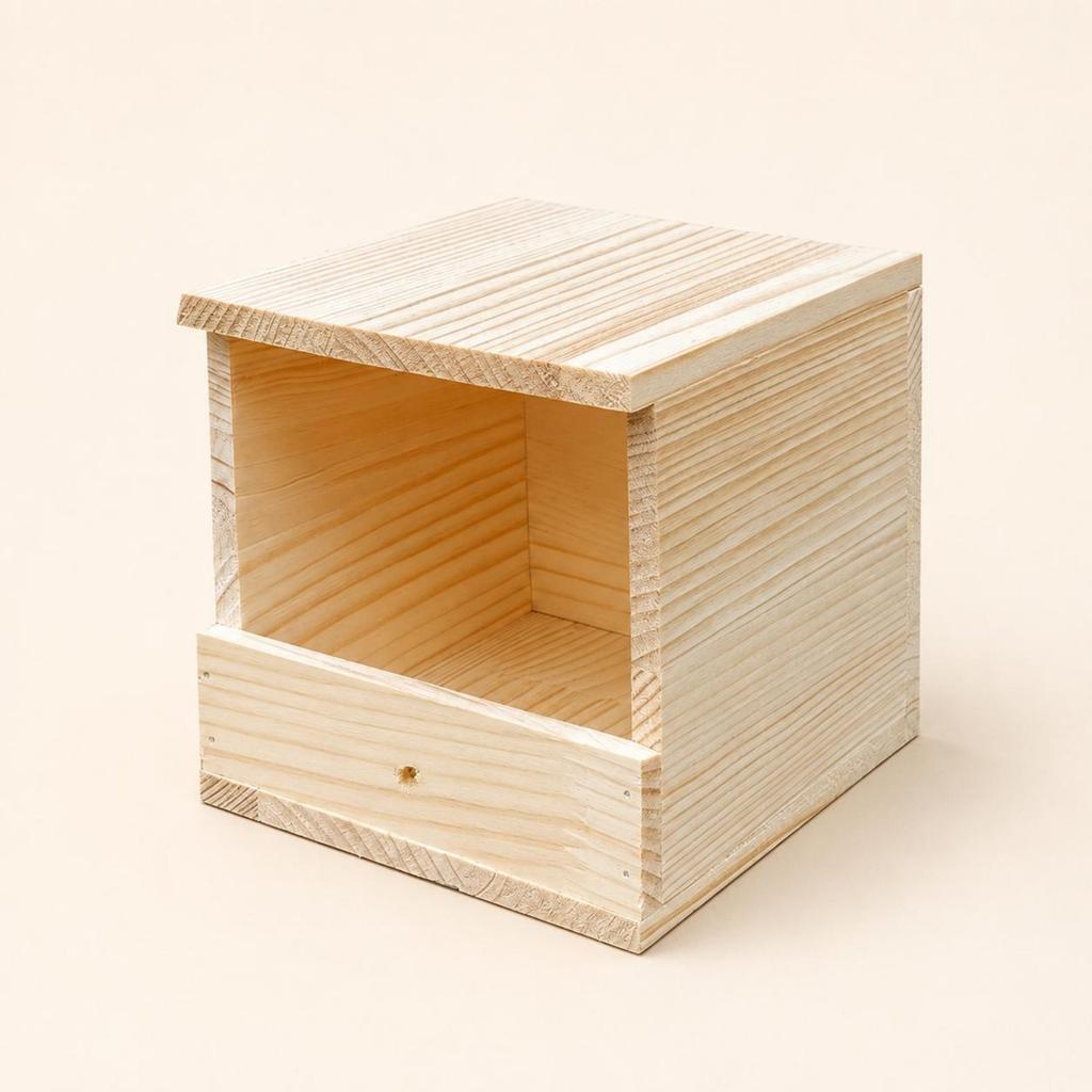Parrot Breeding Box Warm Insulation Parakeet Breeding Box Bird Nesting House Front Entrance Hole Wood Bird House Easy To Clean