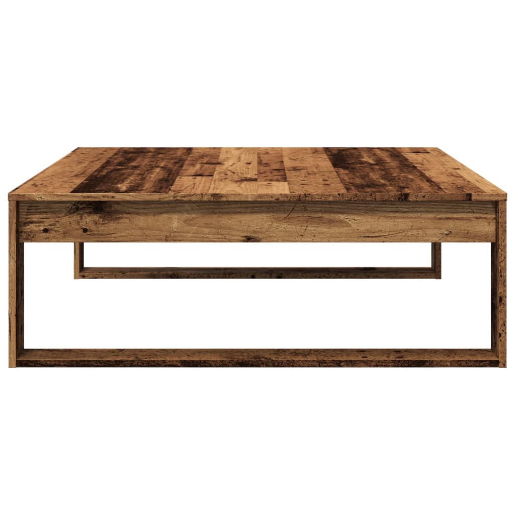  Coffee Table, Old Wood Color, 100x100x35 Cm