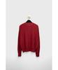 YOUTH Round Neck Textured Cardigan - Red
