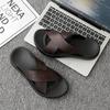 Lazy Slippers Summer Ins Style High-end Men's Slippers Comfortable and Casual Soft Bottom Outdoor Foot Cover Youth One-word Drag Men