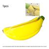 Banana-Print Plush Storage Pouch, Cute Protective Case, Portable Cartoon Camera Bag, Stationery Organizer