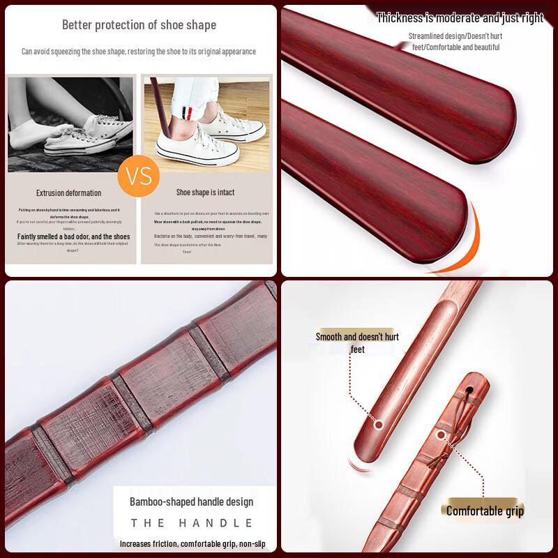 Gaskill Solid Wood Long Handle Shoehorn