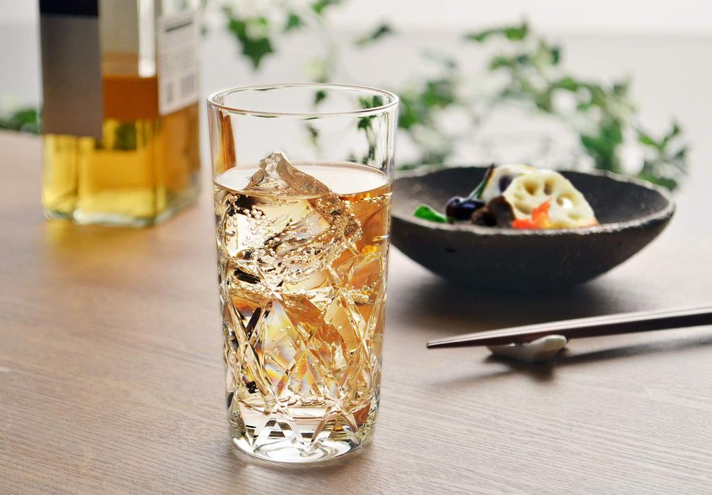 Toyo Sasaki Glass Regina Tumbler Glass, 8oz (245ml), Set of 6, Made in Japan, Dishwasher Safe, Shatter-Resistant, Glass Cups, Beer Glasses, Highball G