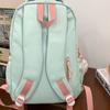 Middle School Student Korean Schoolbag High Value Girl Niche Design Contrasting Color Backpack High School Student Large Capacity Backpack Women