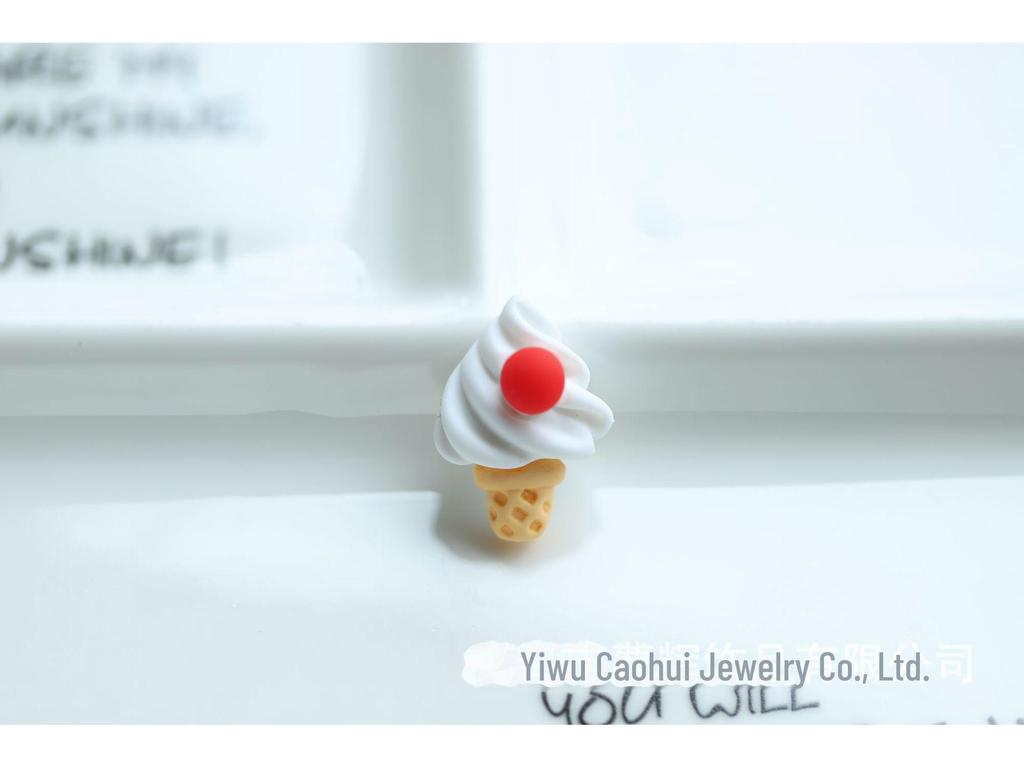 Cartoon Resin Jewelry: Ice Cream & Butterfly Hair Accessories DIY Materials