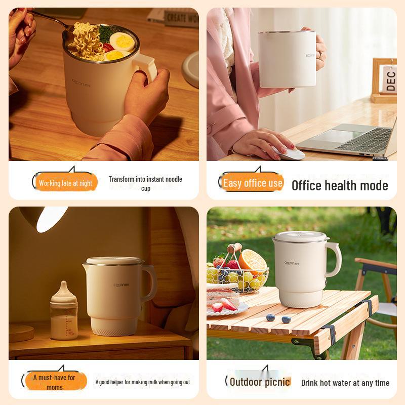 Xike Compact Folding Electric Travel Kettle - Insulated 304/316 Stainless Steel