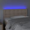 VidaXL LED Headboard Bedroom Furniture Single Bed Accessory Headboard Interior Cappuccino 3121689
