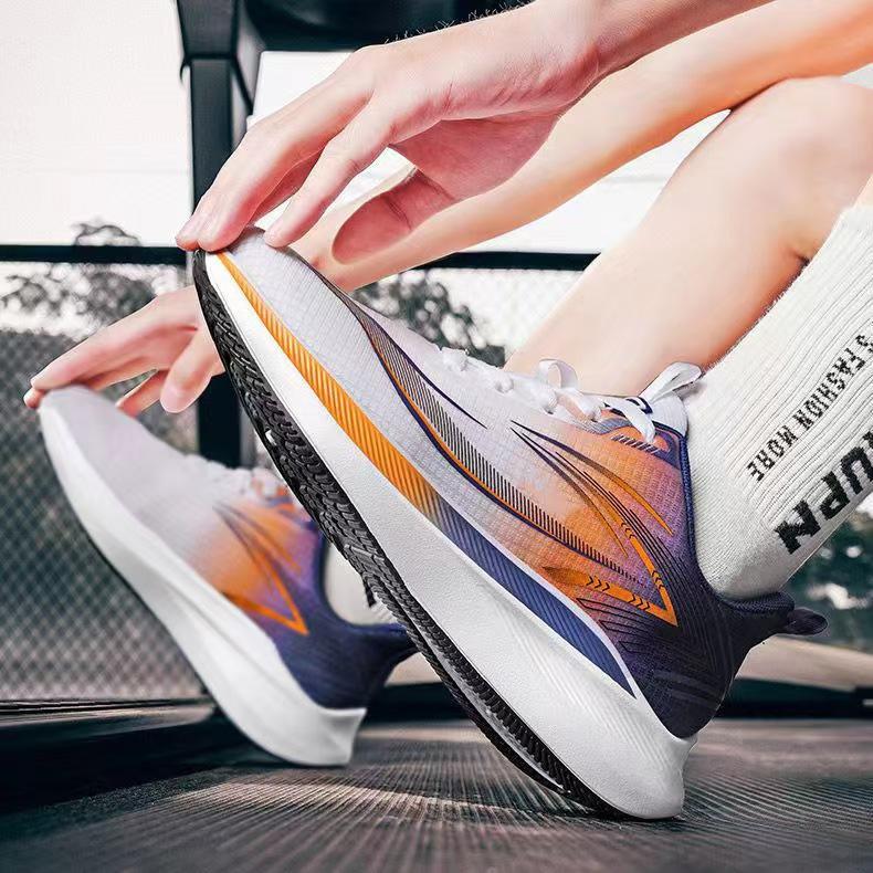 

Spring 2025 new running shoes men s shoes ultra-light soft sole non-slip breathable mesh sports casual sports shoes 44