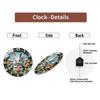 30x30cm Glass Wall Clock That Syncs with an App for Custom Message Display