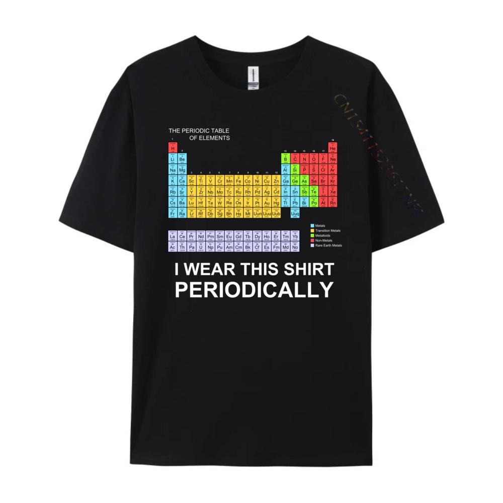 Ich trage dieses Shirt periodisch lustiges Langarm-T-Shirt Rot und Schwarz Grafik-T-Shirt Neujahr 2025 Übergroßer Buchstabe