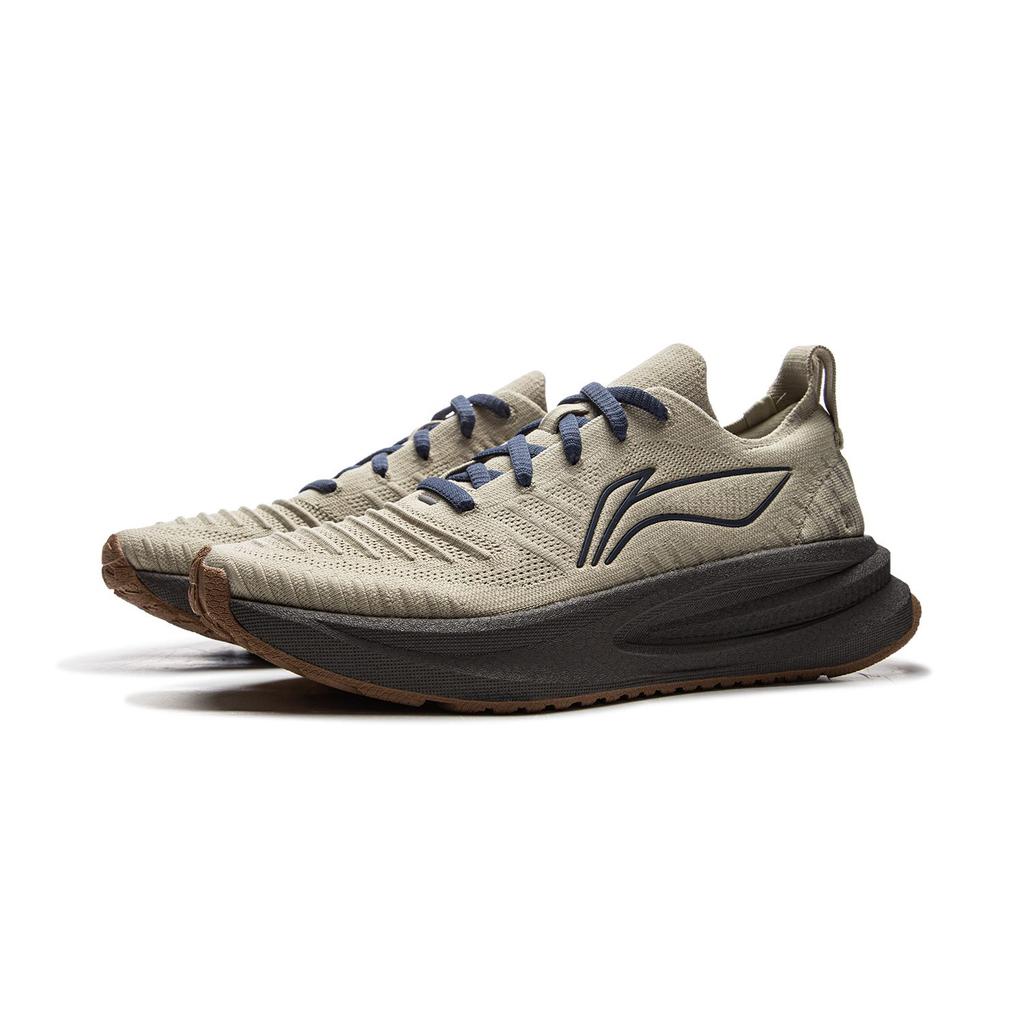 Li Ning Leisurely Fabric Cushioning Slip Resistant Abrasion Resistant Breathable Low Top Casual Running Shoes Men's ARSU065-1