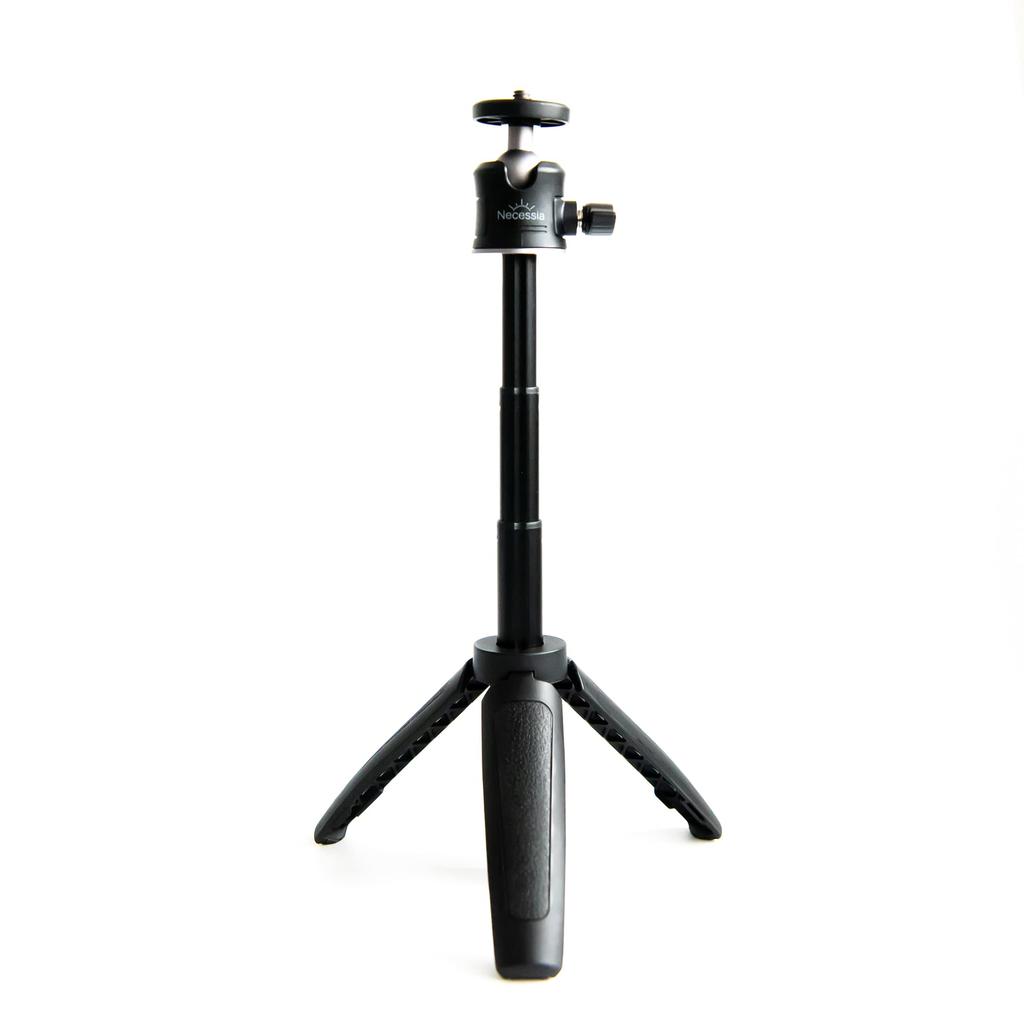 Necessia Mini Tabletop Ultra Selfie Live Black NCT-08 Tripod, Tripod, Lightweight, Stick, Vlog, Streaming,