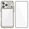 For iPhone 17 Pro Max Back Cover WANLONFENG XC Series TPU Acrylic Phone Case with Tempered Glass Film