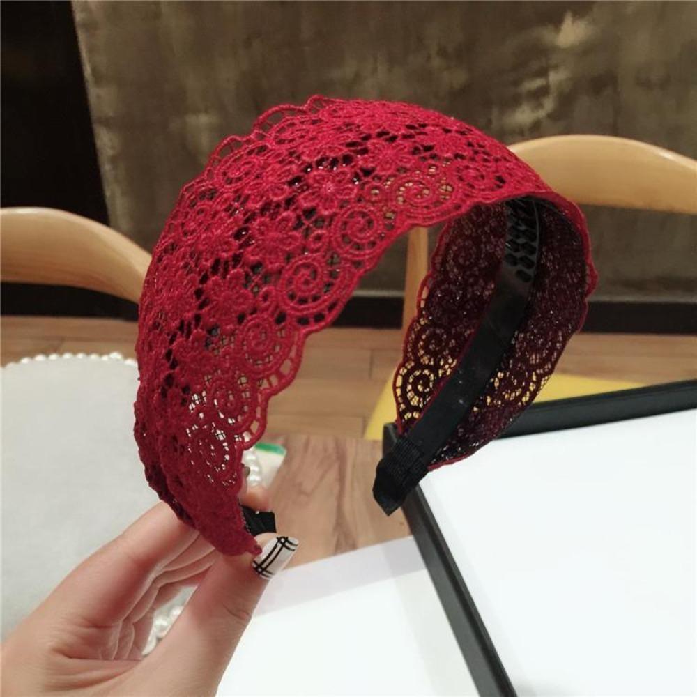 Sweet Lace Hairband Wide Hairpin Fashion Headband