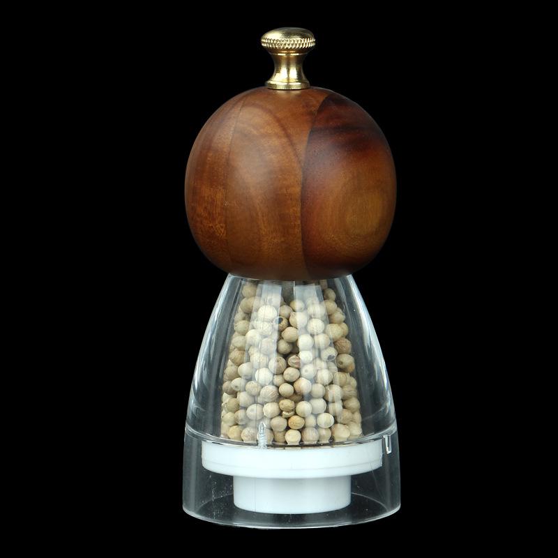 

Acacia Wood Adjustable Pepper and Sea Salt Grinder for Kitchen and BBQ
