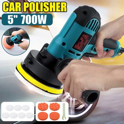 220V Elektrischer Autopolierer Einstellbare Geschwindigkeit Möbel Automobil Schleif Wachs Werkzeuge Auto Poliermaschine mit Schwammauflagen 700W