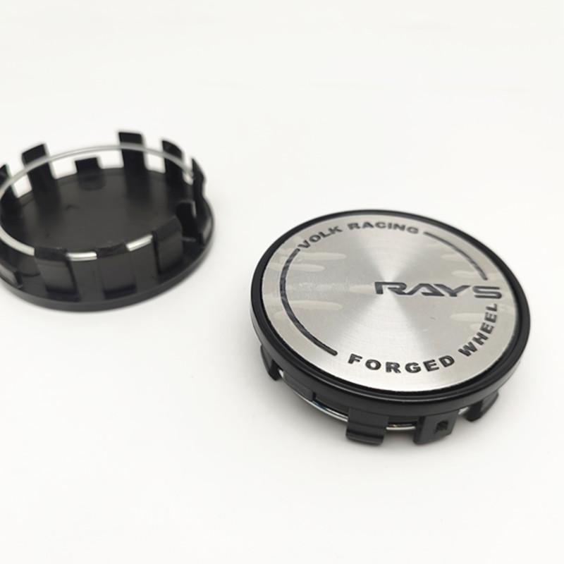 ASW1 4pcs 54mm 50mm Wheel Center Caps Hub W Work Rays Volk Racing Car Styling Rims Cover Emblem Badge