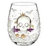 Halloween 3D Glass Cup with Embossed Design Tumbler for Holiday Party and Gifts